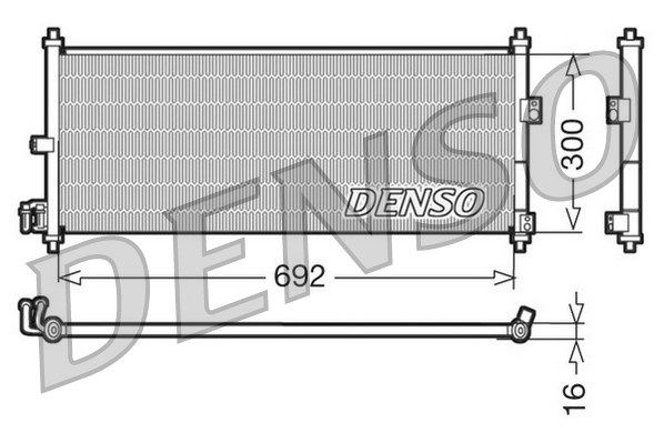 DENSO Kondensators, Gaisa kond. sistēma DCN46011