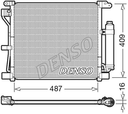 DENSO Конденсатор, кондиционер DCN46019