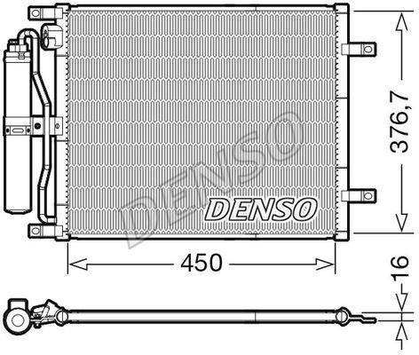 DENSO Kondensators, Gaisa kond. sistēma DCN46029