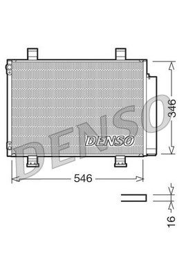 DENSO Конденсатор, кондиционер DCN47001