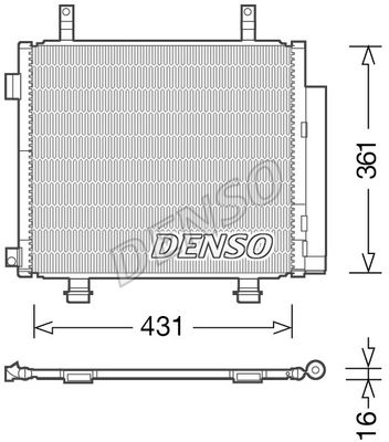 DENSO Kondensators, Gaisa kond. sistēma DCN47004