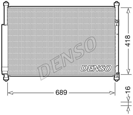 DENSO Конденсатор, кондиционер DCN47006