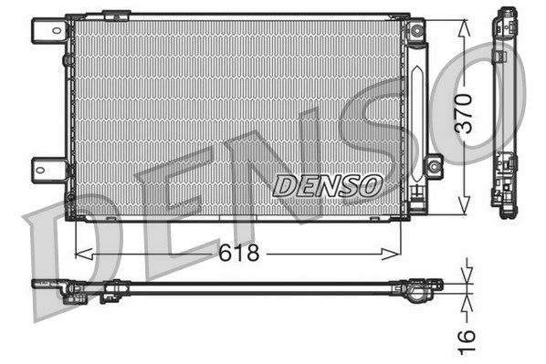 DENSO Конденсатор, кондиционер DCN50005