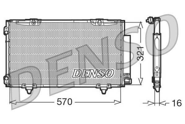 DENSO Конденсатор, кондиционер DCN50011