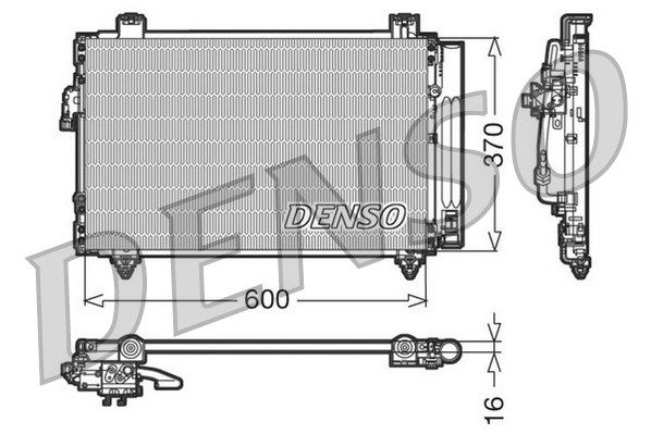 DENSO Конденсатор, кондиционер DCN50014