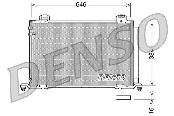 DENSO Конденсатор, кондиционер DCN50026