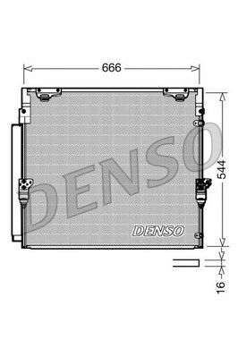 DENSO Конденсатор, кондиционер DCN50036