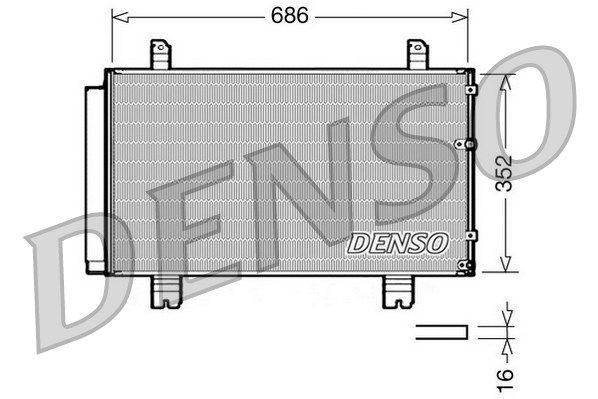 DENSO Kondensators, Gaisa kond. sistēma DCN51002