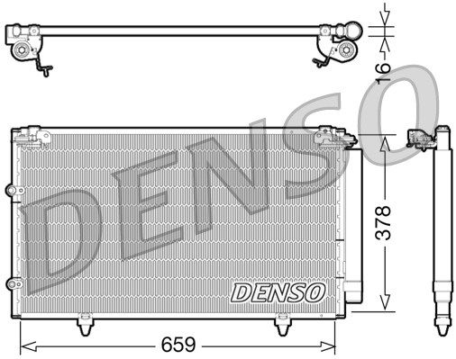 DENSO Конденсатор, кондиционер DCN51003