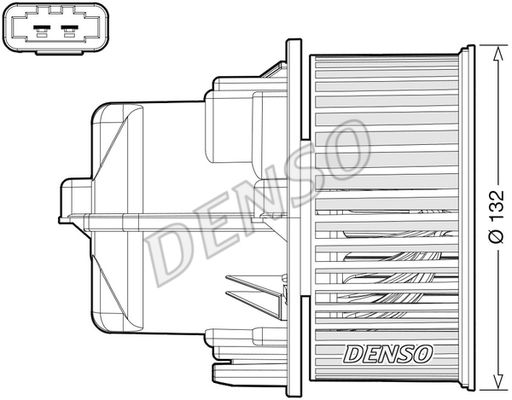 DENSO Вентилятор салона DEA33002