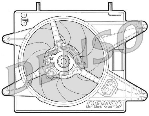 DENSO Вентилятор, охлаждение двигателя DER09003