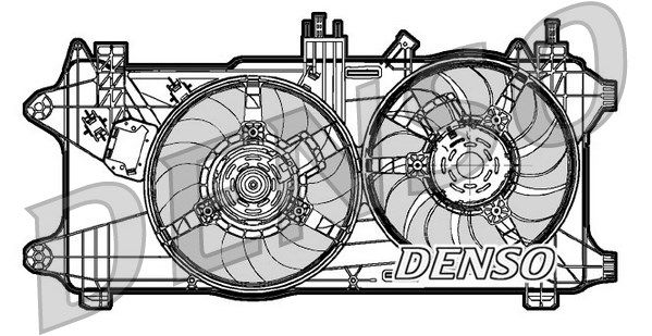 DENSO Вентилятор, охлаждение двигателя DER09027