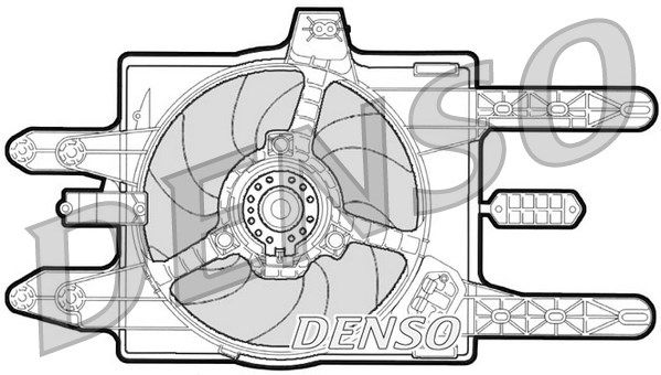 DENSO Вентилятор, охлаждение двигателя DER09031