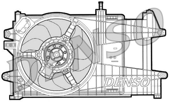 DENSO Вентилятор, охлаждение двигателя DER09039
