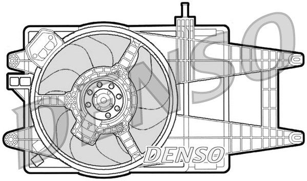 DENSO Вентилятор, охлаждение двигателя DER09042