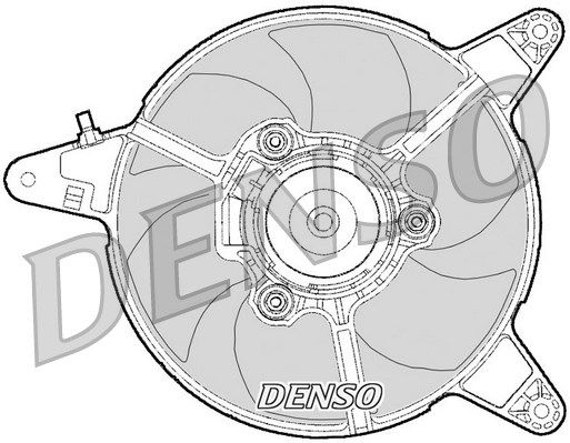 DENSO Вентилятор, охлаждение двигателя DER09095