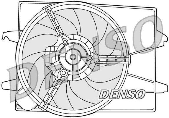 DENSO Вентилятор, охлаждение двигателя DER10003