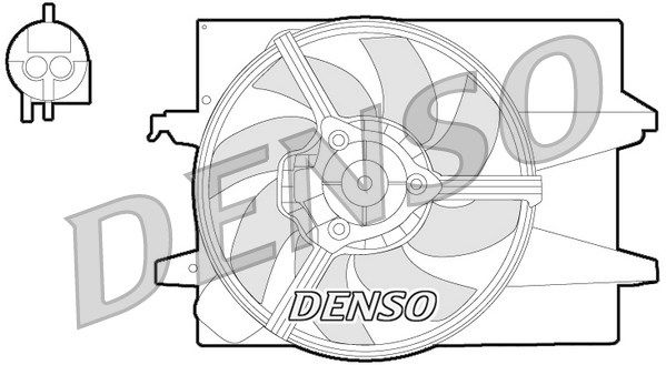 DENSO Вентилятор, охлаждение двигателя DER10004