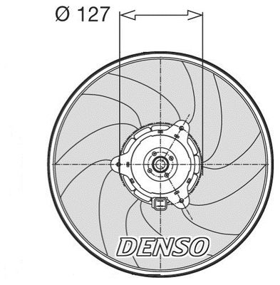 DENSO Вентилятор, охлаждение двигателя DER21003