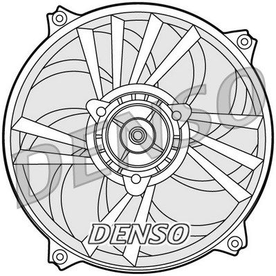 DENSO Вентилятор, охлаждение двигателя DER21013