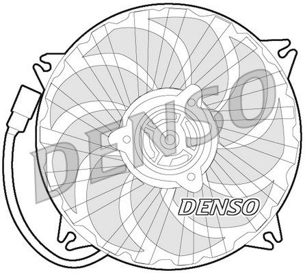 DENSO Вентилятор, охлаждение двигателя DER21016