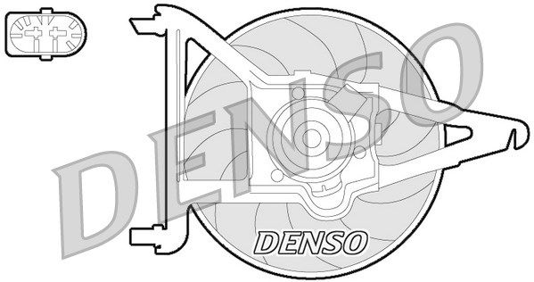 DENSO Вентилятор, охлаждение двигателя DER21021