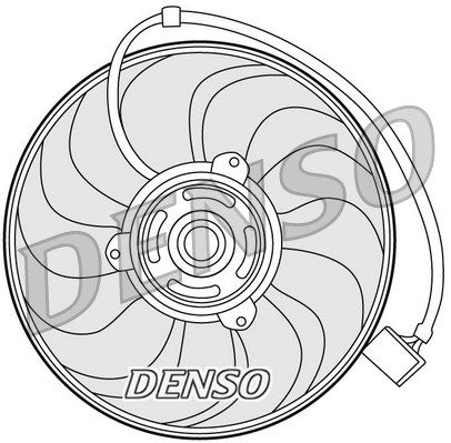 DENSO Вентилятор, охлаждение двигателя DER27001