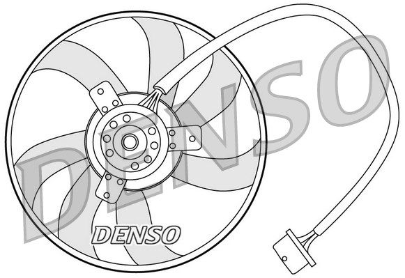DENSO Вентилятор, охлаждение двигателя DER32003