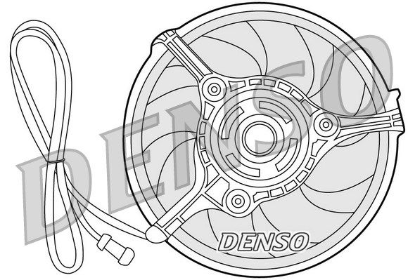 DENSO Вентилятор, охлаждение двигателя DER32008