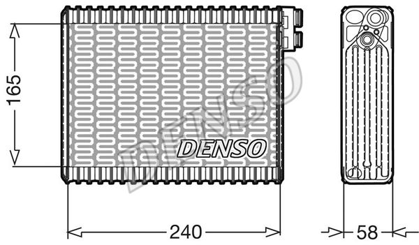 DENSO Испаритель, кондиционер DEV21004