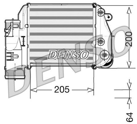DENSO Интеркулер DIT02025