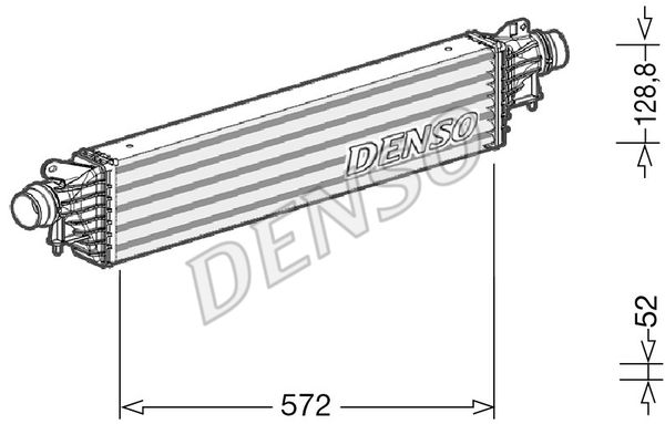 DENSO Интеркулер DIT20007
