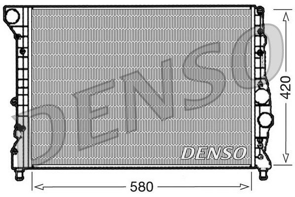 DENSO Радиатор, охлаждение двигателя DRM01001