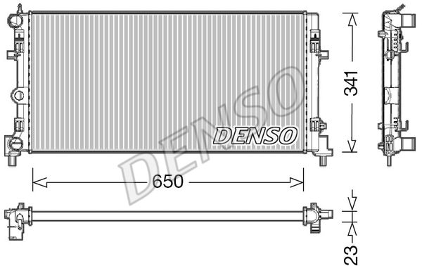 DENSO Радиатор, охлаждение двигателя DRM02015