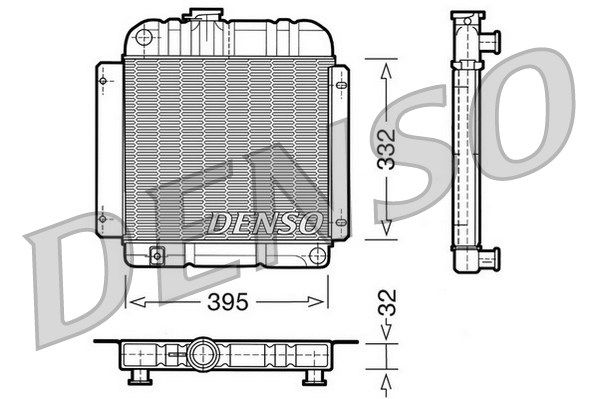 DENSO Радиатор, охлаждение двигателя DRM05001