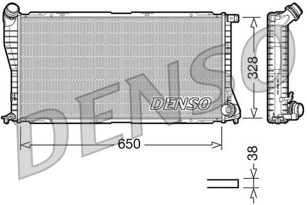 DENSO Радиатор, охлаждение двигателя DRM05002