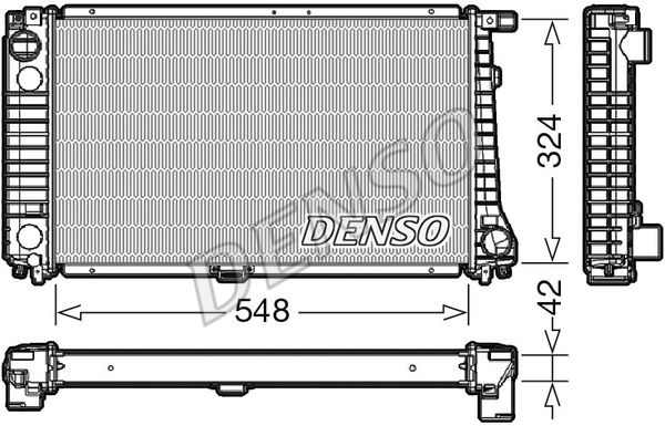 DENSO Радиатор, охлаждение двигателя DRM05016