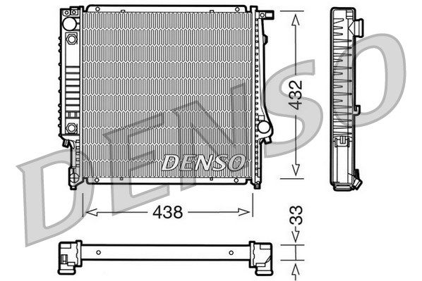 DENSO Радиатор, охлаждение двигателя DRM05021