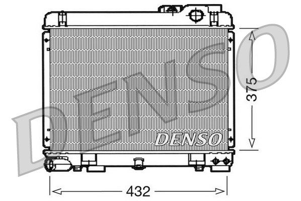 DENSO Радиатор, охлаждение двигателя DRM05035