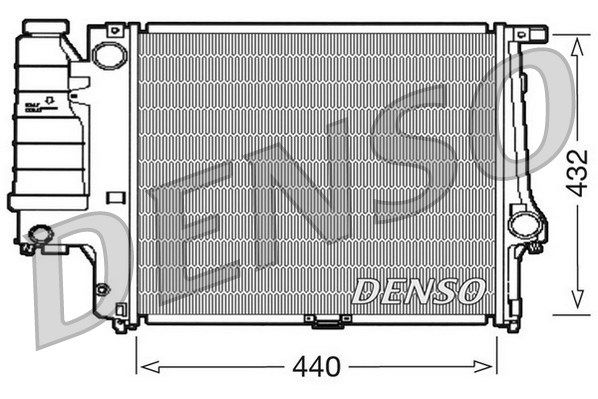 DENSO Радиатор, охлаждение двигателя DRM05037