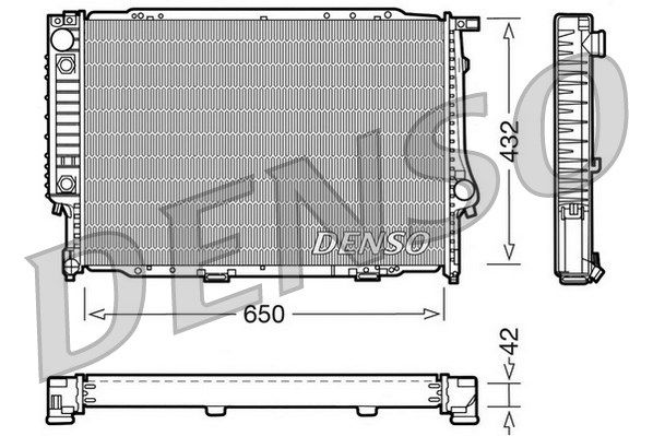 DENSO Радиатор, охлаждение двигателя DRM05054