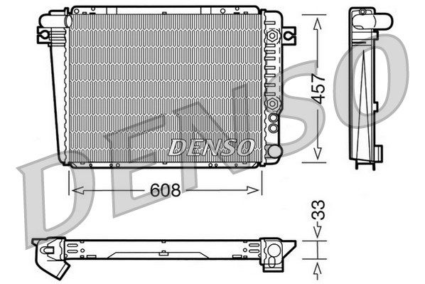 DENSO Радиатор, охлаждение двигателя DRM05071