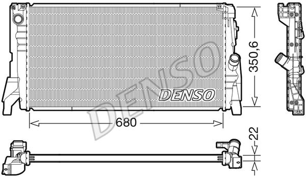 DENSO Радиатор, охлаждение двигателя DRM05118