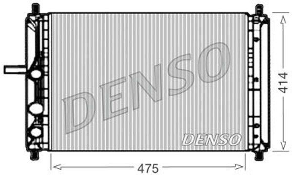 DENSO Радиатор, охлаждение двигателя DRM09033