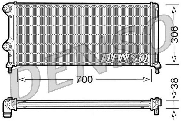 DENSO Радиатор, охлаждение двигателя DRM09060