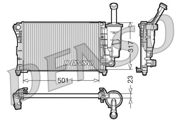 DENSO Radiators, Motora dzesēšanas sistēma DRM09086