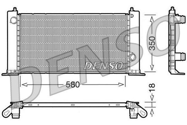 DENSO Радиатор, охлаждение двигателя DRM09121