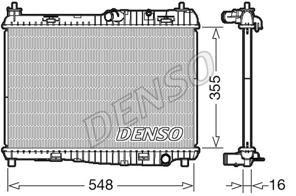 DENSO Радиатор, охлаждение двигателя DRM10043