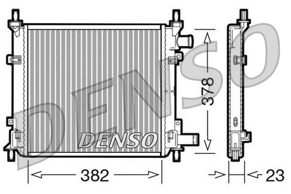 DENSO Радиатор, охлаждение двигателя DRM10060