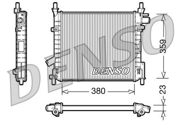 DENSO Радиатор, охлаждение двигателя DRM10062